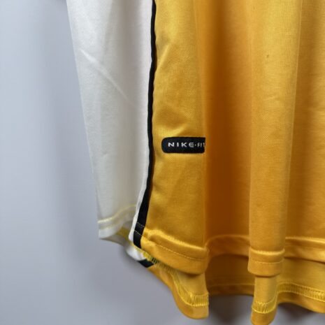 IMG_4220 Borussia Dortmund football shirt, 1998/00 Home, good condition - cracked 'dortmund' lettering on back, one soiling and noticeable micro stitching.- view
