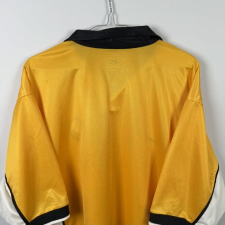 IMG_4221 Borussia Dortmund football shirt, 1998/00 Home, good condition - cracked 'dortmund' lettering on back, one soiling and noticeable micro stitching.- view