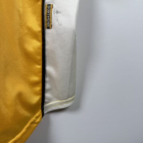 IMG_4223 Borussia Dortmund football shirt, 1998/00 Home, good condition - cracked 'dortmund' lettering on back, one soiling and noticeable micro stitching.- view