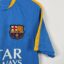 Koszulka piłkarska FC Barcelona, 2015/16, stan zadowalający - znaczna ilość niewielkich zaciągnięć.- widok dodatkowy 3