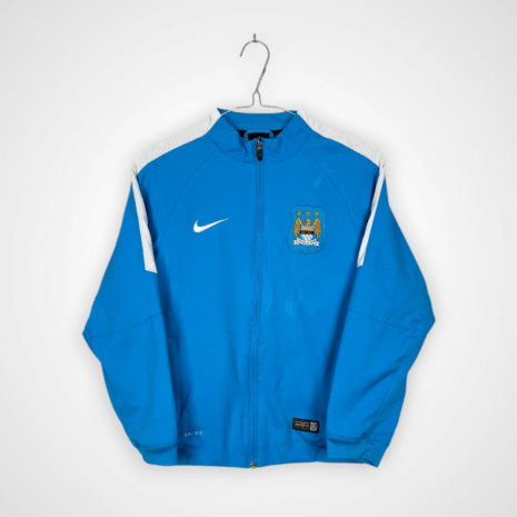 Manchester City football shirt, 2014/15, good condition - one micro pull on sleeve and rubbing of fabric on front, above crest.