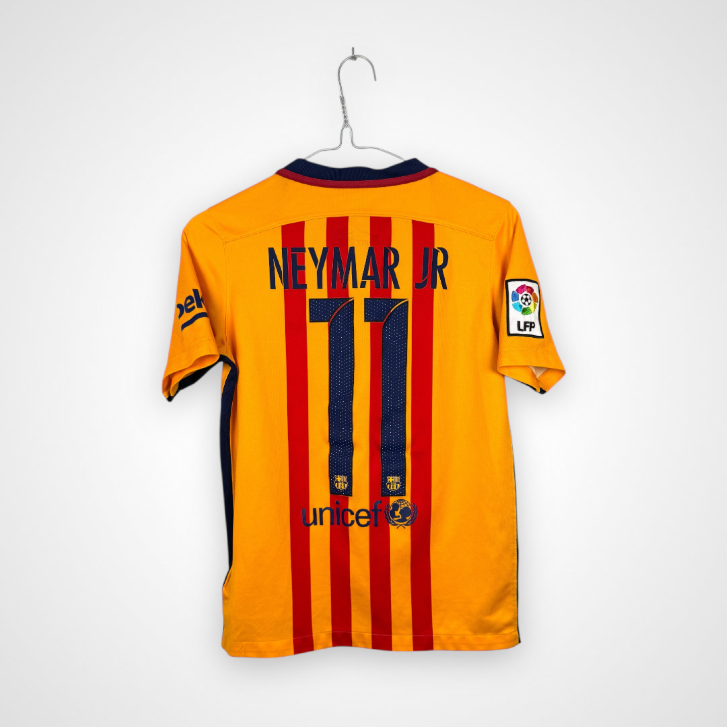 FC Barcelona 2015/16 Away 11 Neymar Jr Football Shirt [158 cm