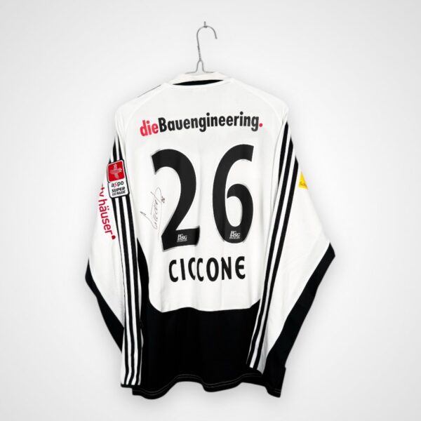 Koszulka piłkarska MATCH ISSUE + AUTOGRAF FC ST. Gallen 2005/06 Away 26 Cicone [L]