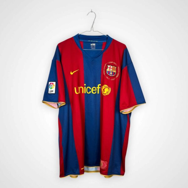 Koszulka piłkarska FC Barcelona 2007/08 Home [XXL]