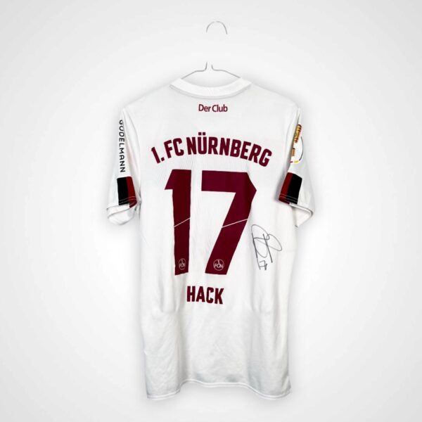 MATCH ISSUE Fußballtrikot + AUTOGRAPH FC Nürnberg 2019/20 Away 17 Hack [S].