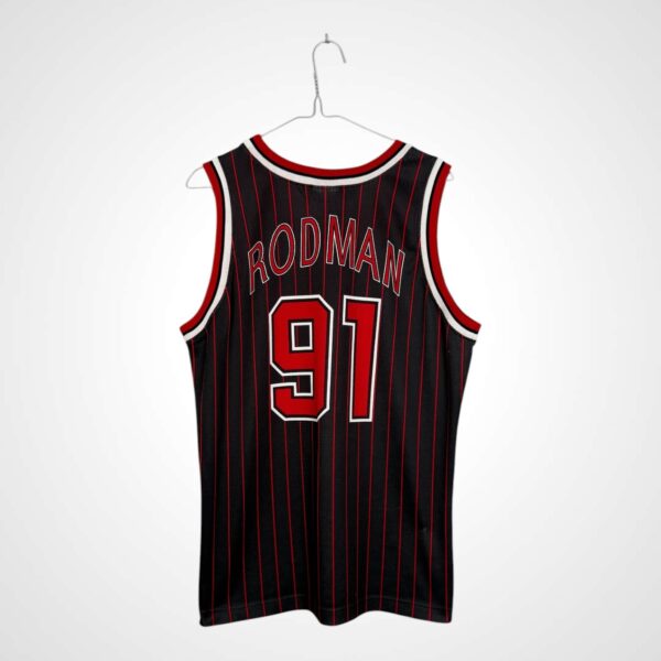 Chicago Bulls 1995/97 Alternate 91 Rodman Basketball Trikot [M].