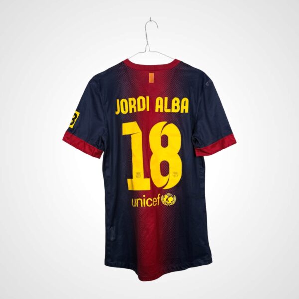 Koszulka piłkarska AUTHENTIC FC Barcelona 2012/13 Home 18 Jordi Alba [M]