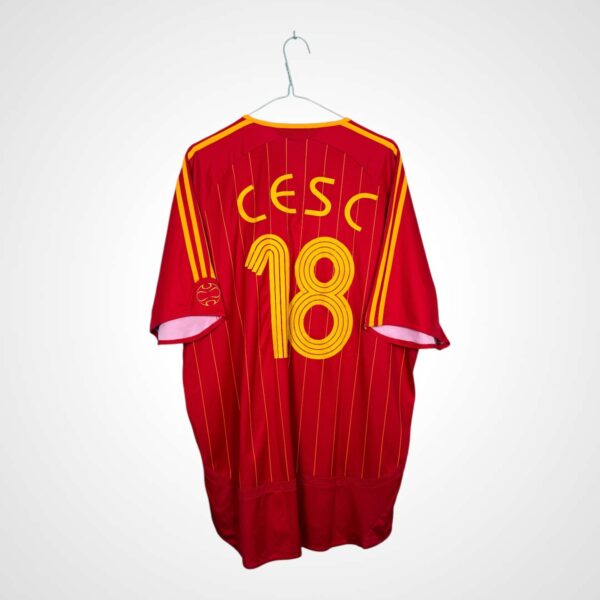 Koszulka piłkarska Hiszpania 2006/08 Home 18 Cesc Fabregas [XL]