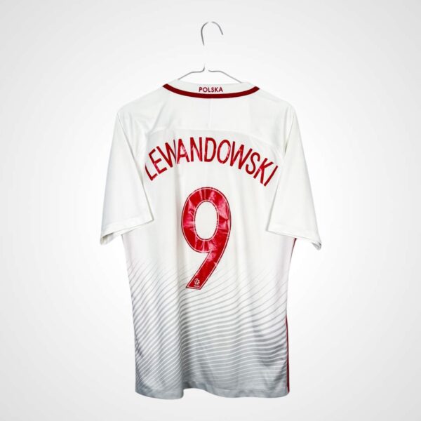 Koszulka piłkarska Polska 2016/18 Home 9 Lewandowski [M]