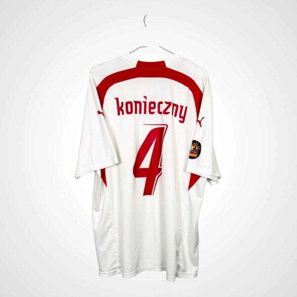 Koszulka piłkarska MATCH ISSUE Widzew Łódź 2006/07 Away 4 Konieczny [L]
