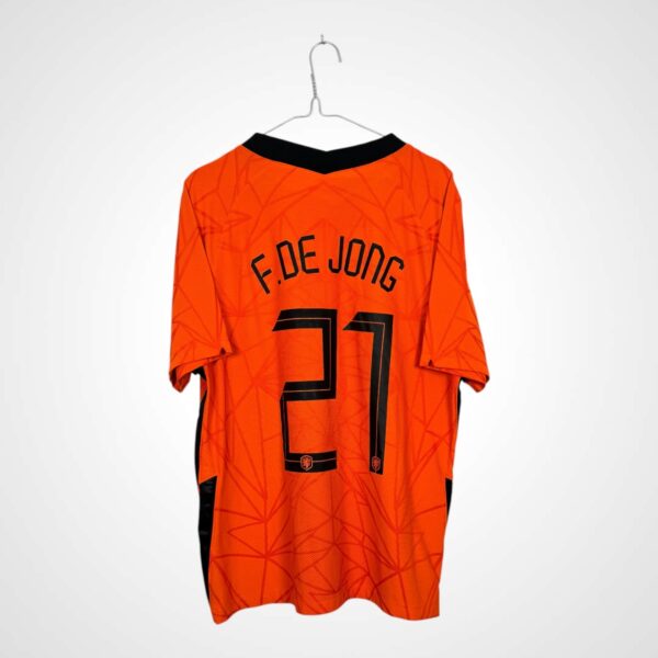 AUTHENTIC Fußballtrikot Niederlande 2020/22 Heimtrikot 21 F. De Jong [L]